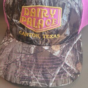 Dairy Palace Trucker Hat Camo/Pink New Never Worn Canton, Texas Snap Back
